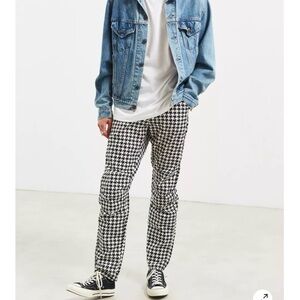 G-Star Black and White Slim Straight Jeans